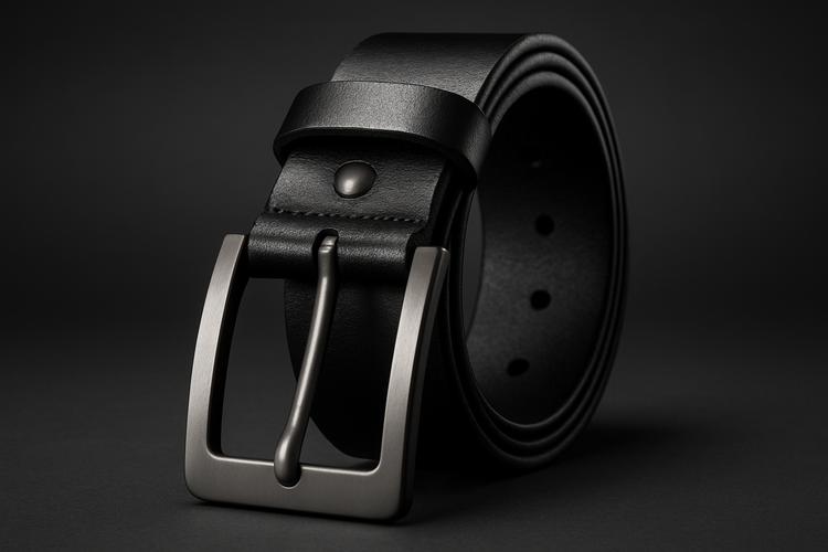 Premium Black Leather Belt - Better Lighting