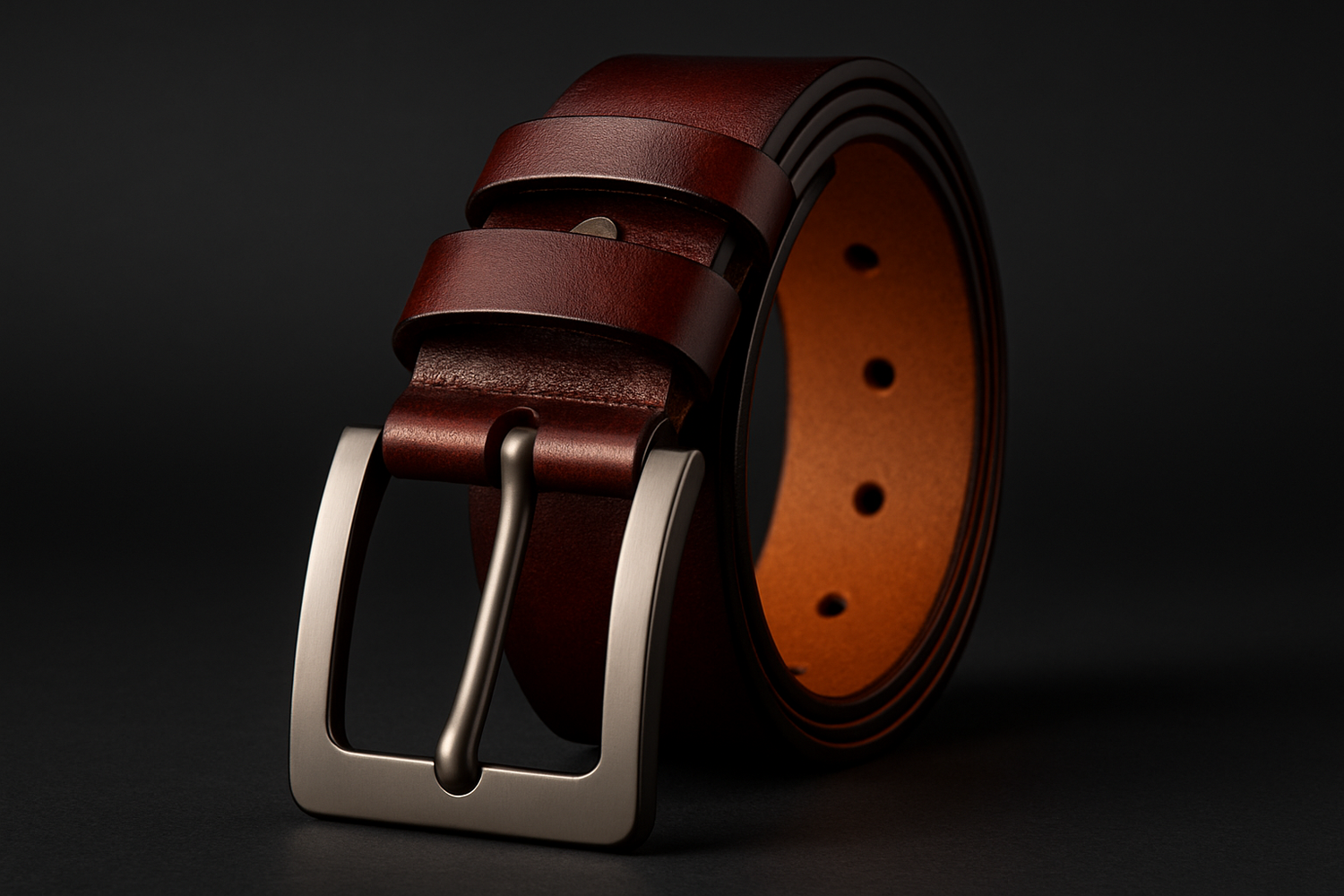 Premium Brown Leather Belt - Better Lighting