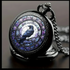 Side close-up stained glass raven watch