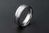 Silver ring with moderate dark background