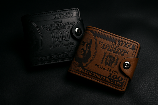 Sophisticated shot on black leather surface