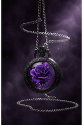 Suspended purple rose watch