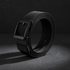 Tactical belt on dark slate background