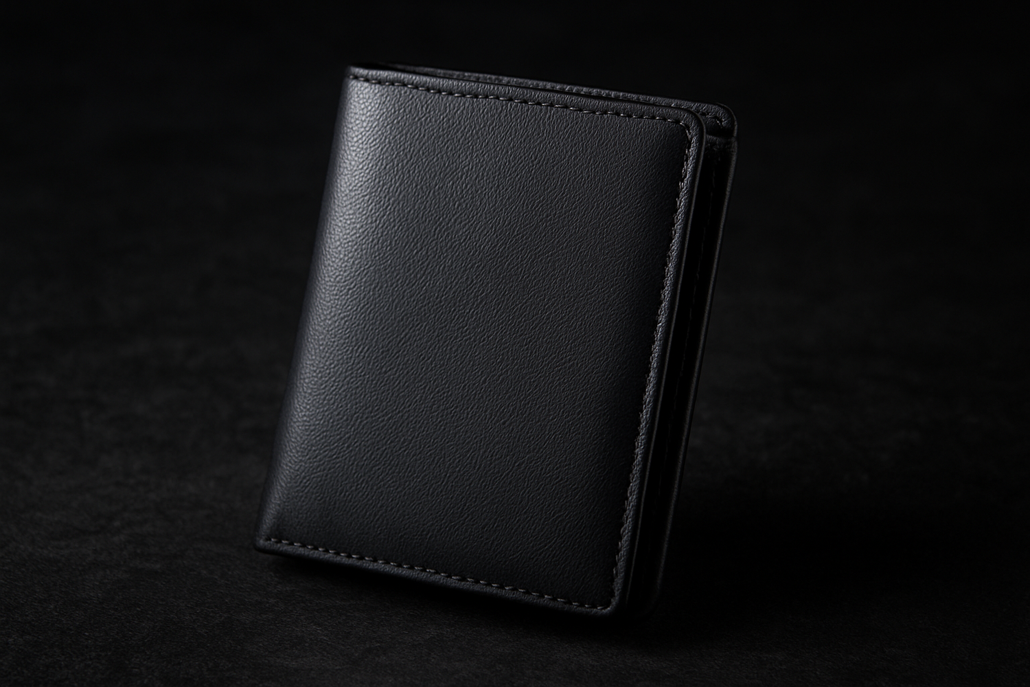 Wallet on granite surface
