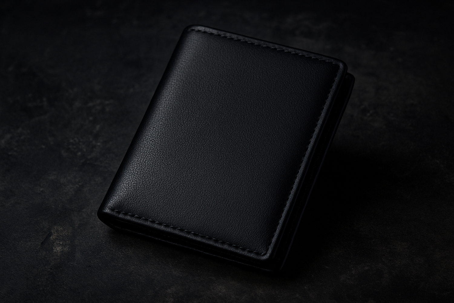 Wallet on weathered concrete