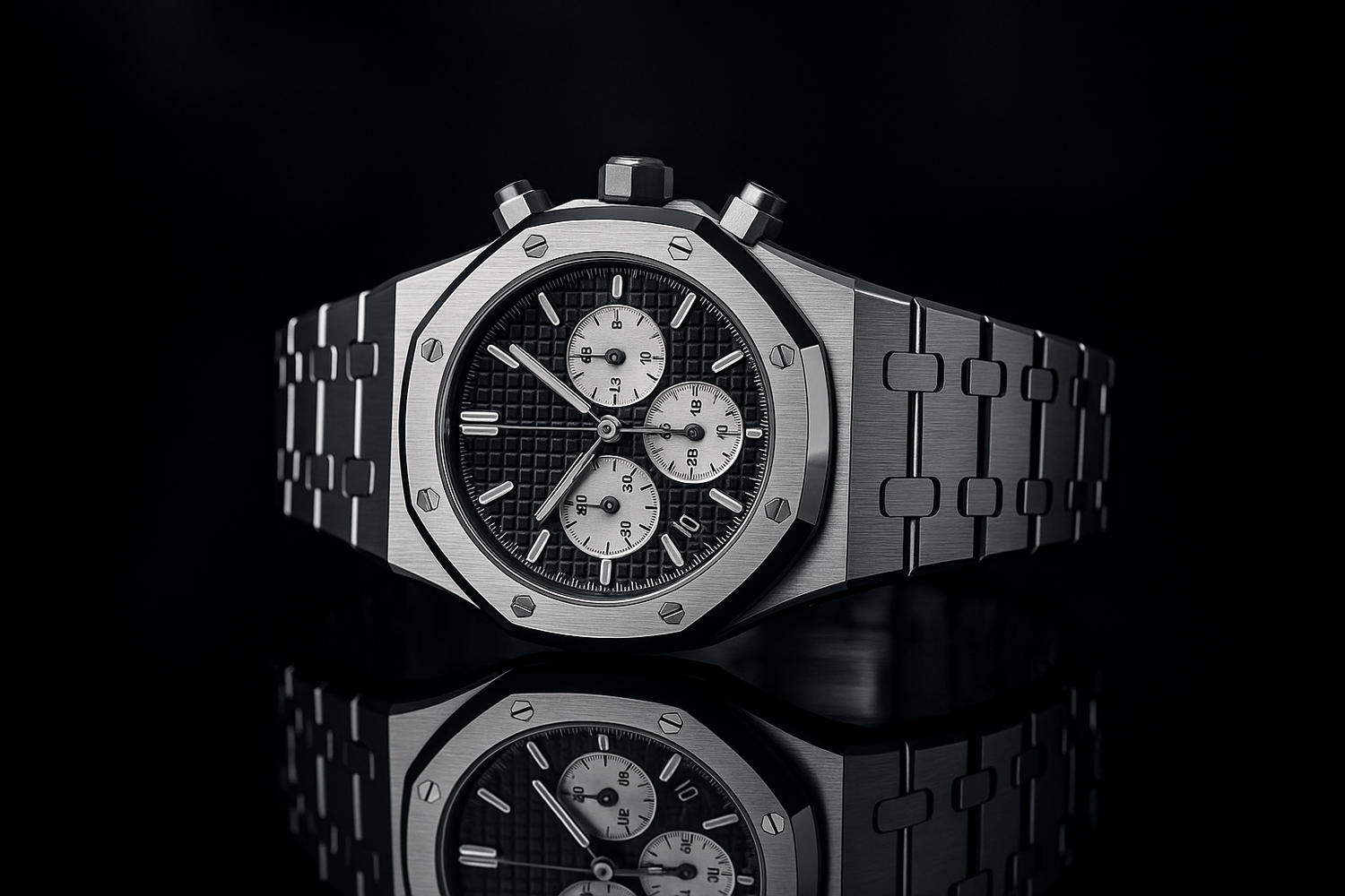 Watch with correct pusher design