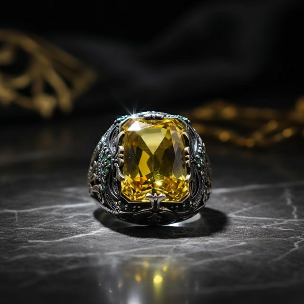 Yellow ring front view