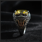 Yellow ring side view