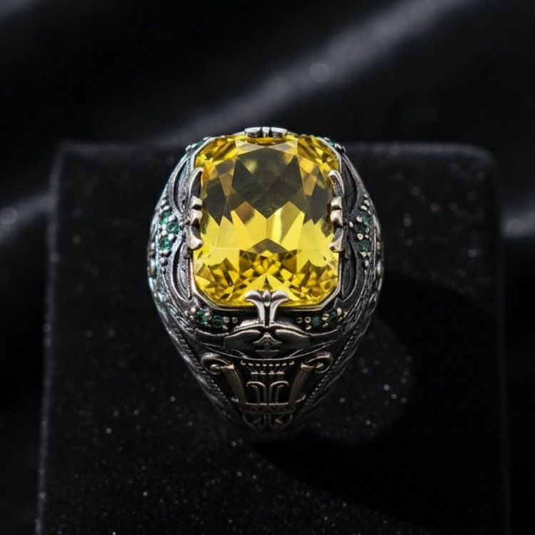 Yellow ring top view